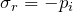 \sigma\x_r = -p\x_i