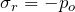 \sigma\x_r = -p\x_o